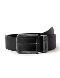 Herren Metal Loop Gürtel, Schwarz, 90