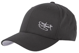 Flexfit Cap Wooly Combed Dark Grey mit Stick, Größe L/XL (58 cm - 60 cm), Basecap für Damen und Herren