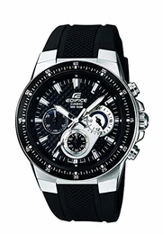 Edifice Herren Massives Edelstahlgehäuse und Resinarmband Uhrenarmband EF-552-1AVEF
