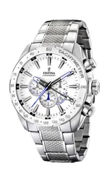 Herren Chronograph Quarz Uhr mit Edelstahl Armband F16488/1
