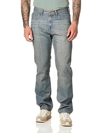Herren Premium Select Relaxed-Fit Straight Leg Jeans, Verblasstes Licht, 32W / 32L