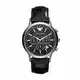 Emporio Armani Herren Chronograph Quarz Uhr mit Leder Armband AR2447
