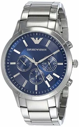 Herren Chronograph Quarz Uhr mit Edelstahl Armband AR2448