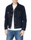 Wrangler Herren Jeansjacke W41001705 AUTH WESTERN JACKET Blau (BLUE BLACK) M
