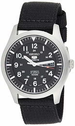 5 Herren-Uhr Edelstahl mit Textilband SNZG15K1