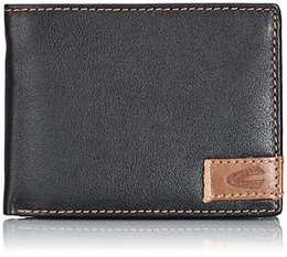 , Geldbörse, Querformat, Herren, Brieftasche, Portmonnaie, Geldbörse im Querformat, California, Schwarz