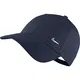 Nike Cap Metal Swoosh Logo Kappe, Obsidian/Metallic Silver, One Size