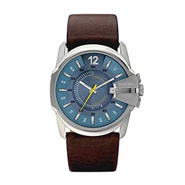 Herren Analog Quarz Uhr mit Leder Armband DZ1399