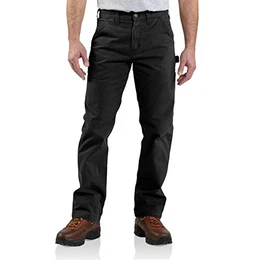 Arbeitshose für Herren aus Twill, legere Passform, W32/L32, Schwarz, 1
