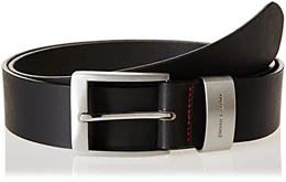 Ledergürtel , XXL bis BW150, im Stoffsäckchen, kostenlose Lieferung, schwarz 70007, BW130