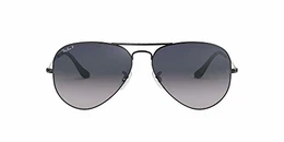 Ray Ban Unisex Sonnenbrille Aviator, Gr. Large (Herstellergröße: 58), Grau (gunmetal 004/78)