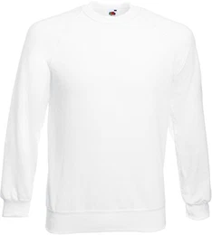 Herren Pullover, Raglan, erhältlich in 13 Farben - Weiß - Weiß - Medium M,Weiß - Weiß