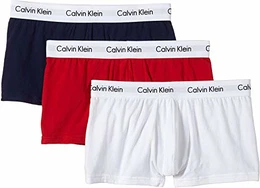 Boxershorts Low Rise Trunks 3er Pack, größe:M;farbe:weiss/rot/blau -I03