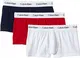 Boxershorts Low Rise Trunks 3er Pack, größe:M;farbe:weiss/rot/blau -I03