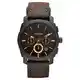 Fossil Herren Chronograph Quarz Uhr mit Leder Armband FS4656
