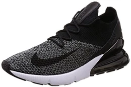 Herren Air Max 270 Flyknit Fitnessschuhe, Schwarz (Black/Black/White 001), 44 EU