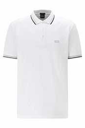 Herren Paddy Poloshirt aus Baumwoll-Piqué mit Streifen an Kragen und Ärmelbündchen