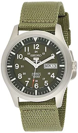 Herrenuhr Analog Automatisch mit Textilarmband – SNZG09K1