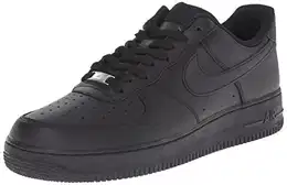 Herren AIR FORCE 1 ''''07'''' Low-Top, schwarz/schwarz, 44 EU