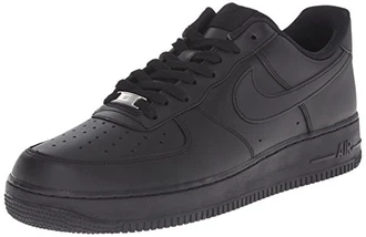 Nike Herren Air Force 1 '07 Sneakers schwarz/schwarz