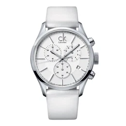 Herren-Armbanduhr XL Chronograph Leder K2H27101