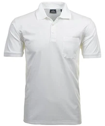 Herren Kurzarm Softknit Poloshirt Medium, Weiss-006