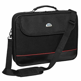 Pedea Laptoptasche Trendline Notebook-Tasche bis 17,3 Zoll (43,9 cm) Umhängetasche mit Schultergurt, Schwarz