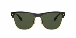Unisex Clubmaster Oversized Sonnenbrille, Schwarz (Gestell: schwarz, Gläserfarbe: grün klassisch, Umrandung der Gläser: gold 877), Large (Herstellergröße: 57)