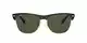 Ray-Ban Unisex Clubmaster Oversized Sonnenbrille, Schwarz (Gestell: schwarz, Gläserfarbe: grün klassisch, Umrandung der Gläser: gold 877), Large (Herstellergröße: 57)