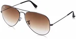 Ray Ban Unisex Aviator Large Metal Sonnenbrille MOD. 3025 gunmetal/braun verlauf Ray Ban Unisex Aviator Large Metal Sonnenbrille MOD. 3025 gunmetal/braun verlauf