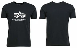 Basic Logo Shirt Größe M, schwarz