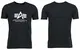 Alpha Industries Basic Logo Shirt Größe M, schwarz