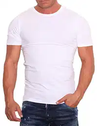 Herren T-Shirt 12058529 Basic O-Neck Tee, Weiß (OPTICAL WHITE C-N100), M / 50
