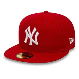 ''MLB Basic NEYYAN'' Cap scarlet-weiß (7 3/4 inch 61.5 cm, scarlet weiß)