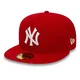 NEW ERA ''MLB Basic NEYYAN'' Cap   scarlet-weiß (7 3/4 inch   61.5 cm, scarlet   weiß)