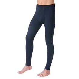 3540 Herren Lange Unterhosen mit Eingriff und Weichbund aus 100% Bio-Baumwolle in Feinripp, Größe:D 6 = EU L, Farbe:Marine
