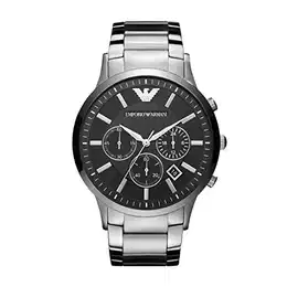 Herren Chronograph Quarz Uhr mit Edelstahl Armband AR2460