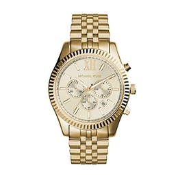 Herren Chronograph Quarz Uhr mit Edelstahl Armband MK8281
