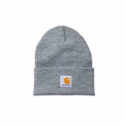 Carhartt Wintermütze A18 Beanie für Sie und Ihn Grau