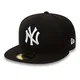 New Era New York Yankees 59fifty Cap - Black On Black - 7 1/2-60cm (XL)