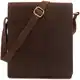 LEABAGS London Umhängetasche Schultertasche 13 Zoll Laptops aus Leder im Vintage Look, Muskat, 26x31x8cm