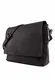 LEABAGS Oxford Umhängetasche Leder Laptoptasche 15 Zoll aus echtem Büffel-Leder im Vintage Look, (LxBxH): ca. 38x10x31 cm - Schwarz