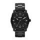 Fossil Machine uhr für Herren, Quarzwerk mit Edelstahl- oder Lederarmband, Schwarz, 42MM