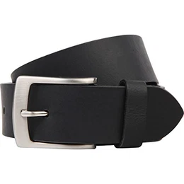 Jeansgürtel XXL Vollbüffel 4mm Echt Leder-Gürtel Herren/Vollleder-Gürtel Herren, Gürtel, Ledergürtel, Jeansgürtel schwarz oder braun, Größe/Size:100, Farbe/Color:schwarz