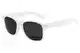 X-CRUZE® 8-004 Nerd Sonnenbrille Unisex Herren Damen Männer Frauen Brille Nerdbrille Retro Vintage - weiß