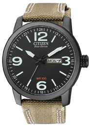 Herren Analog Quarz Uhr mit Nylon Armband BM8476-23EE