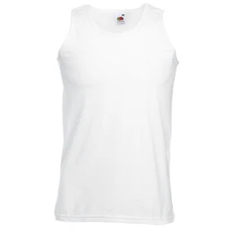 Herren Tank Top Valueweight Athletic Vest 61-098-0 White S