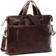 BACCINI Laptoptasche echt Leder Leandro groß Businesstasche 15 Zoll Laptop Umhängetasche Aktentasche Herren braun