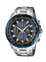 Edifice Herren Massives Edelstahlgehäuse und-Armband Uhrenarmband EF-539D-1A2VEF