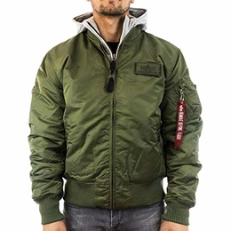 Herren MA-1 D-Tec Bomberjacke, Grün (Sage-Green 01), Large
